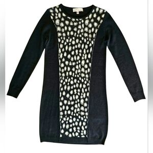 Philosophy Leopard Animal Print Sweater Dress Colorblock Size XS